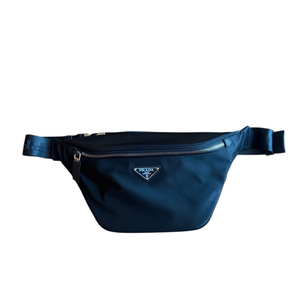 PRADA Authentic Re-Nylon and Saffiano Leather belt bag W/ Authentication Card - Picture 6 of 13